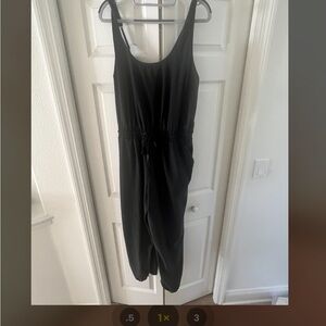 Abercrombie and Fitch Black Sleeveless Jumpsuit